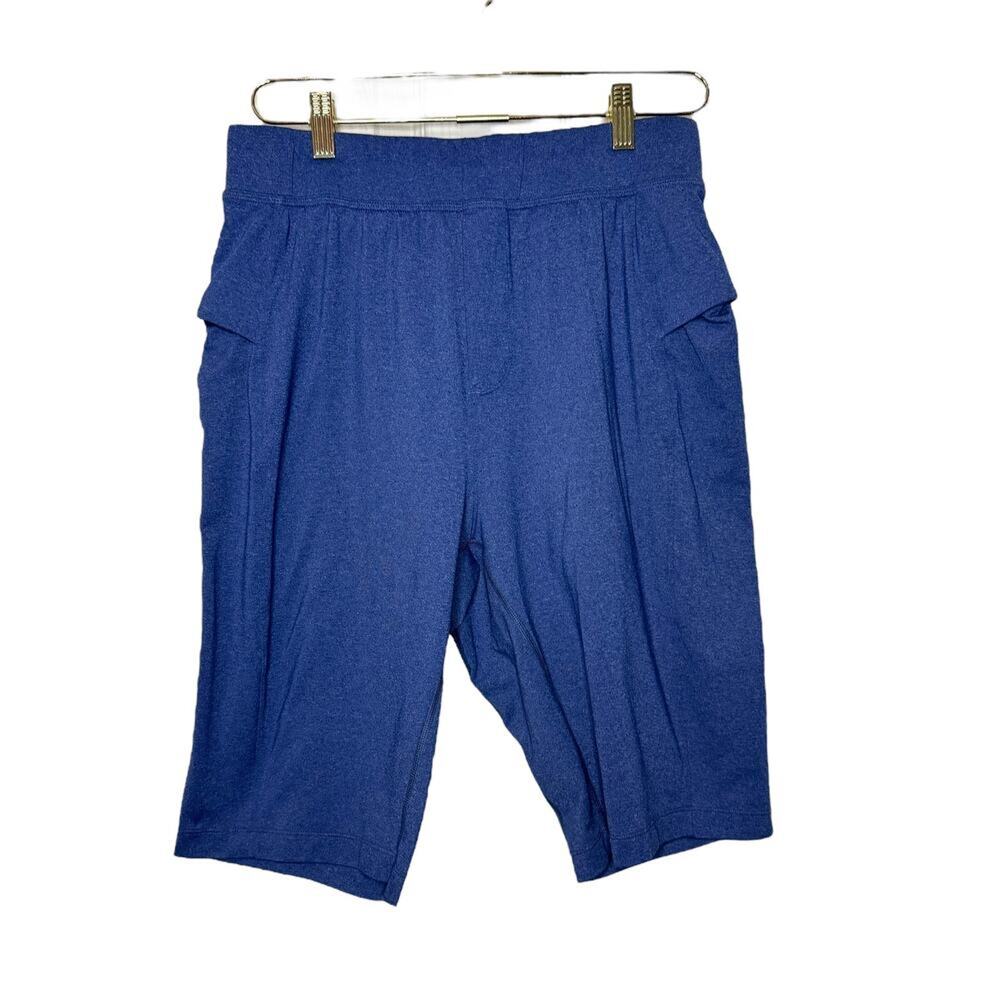 Lululemon Intent Shorts 11" Men's M Heather Navy Blue Activewear Gym Stretch
